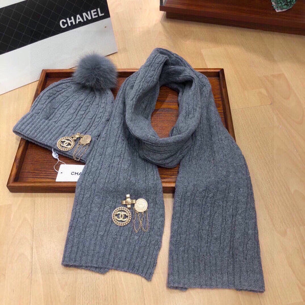 SET TRE PEZZI IN CASHMERE GRIGIO SQUALO 424000 