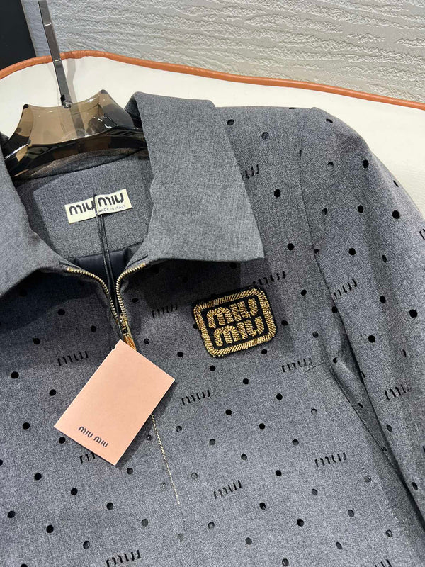 Miu Miu 25 Set Grigio Poliestere