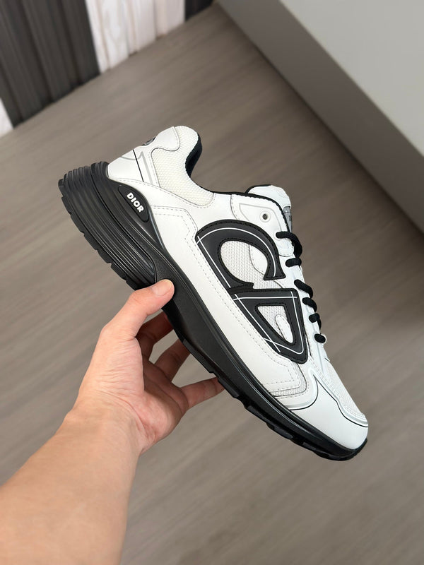 CD B30 SNEAKER WHITE AND BLACK MESH FABRIC