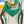 Legende Brodee Scarf 140 CM In Green Colorful Cashmere And Silk 276518