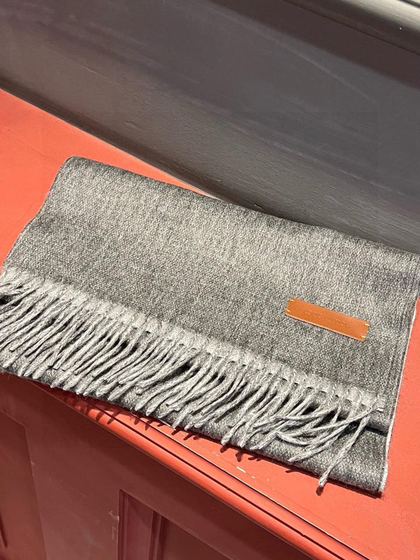 SCIARPA 180 CM IN CASHMERE GRIGIO SCURO 396480
