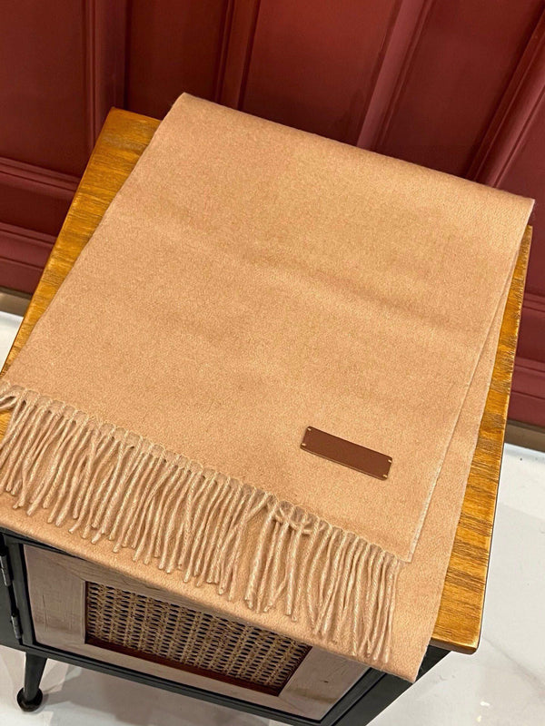 SCIARPA 180 CM IN CASHMERE MARRONE MEDIO 396482