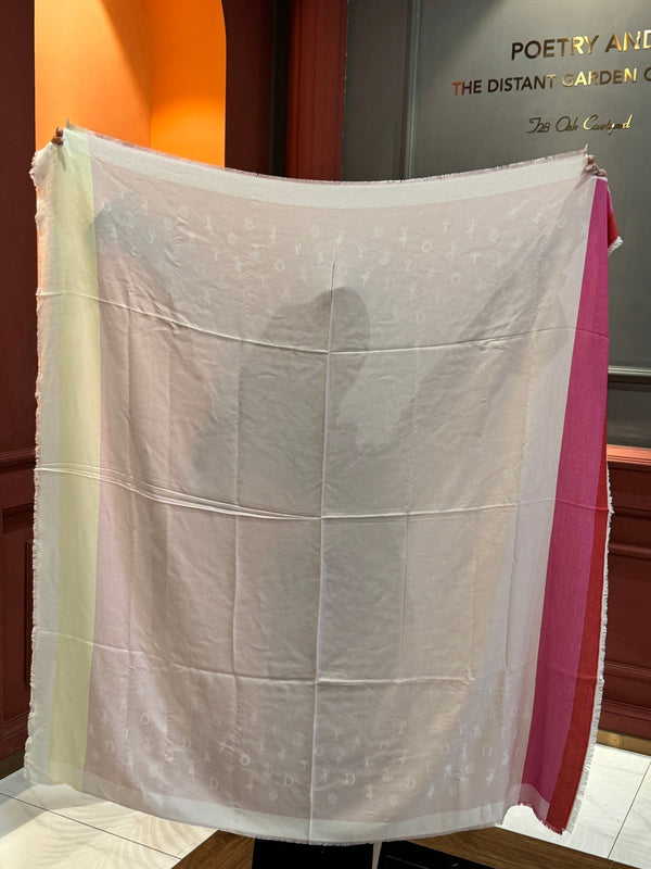 SCIALLE 140 CM IN CASHMERE E SETA ROSA CHIARO 413801