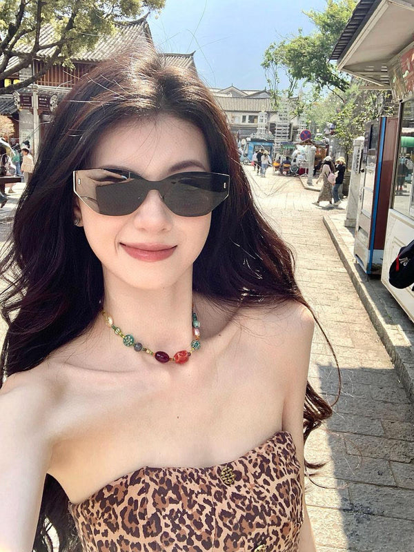 CAT-EYE FRAME SUNGLASSES G8316 IN ACETATE