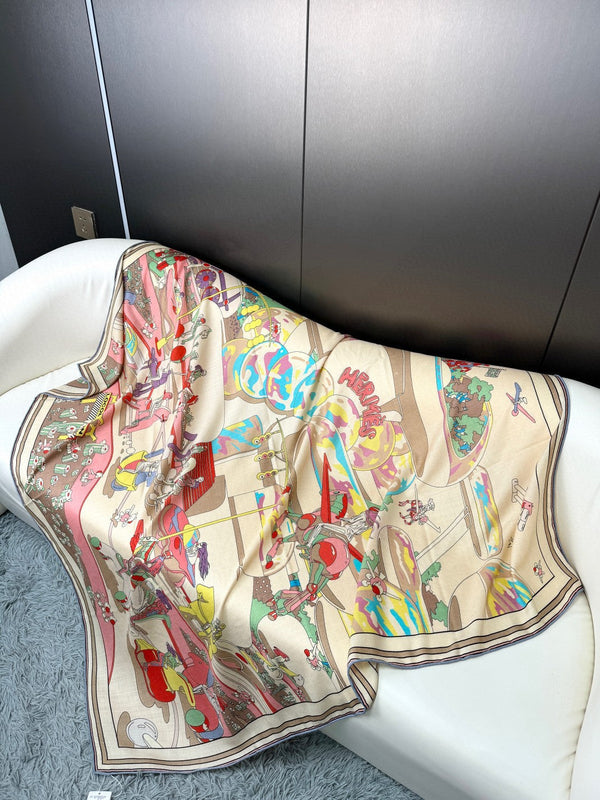 LOCOMOTION SHAWL 135 CM COLORFUL 385393