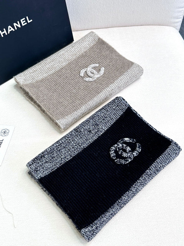 SCIARPA 180 CM IN CASHMERE NERO MIX GRIGIO SQUALO 389977