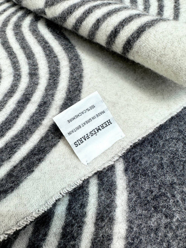 Scarf 180 CM Black Mix White Cashmere