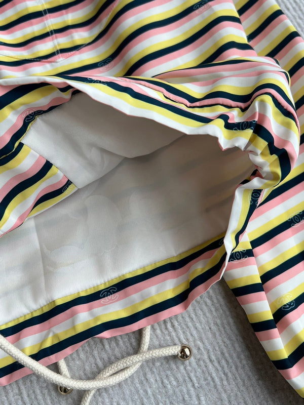CC 25 Striped Suit Multicolor Polyester Fiber