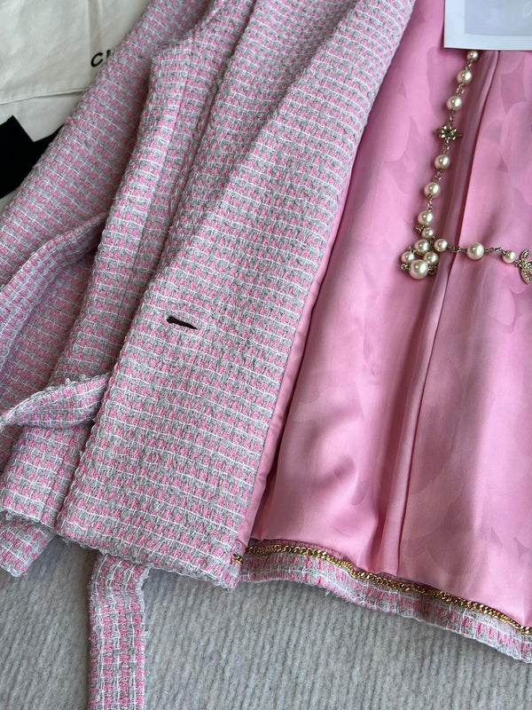 CC 25 Set Tweed Pink Cotton Polyamide