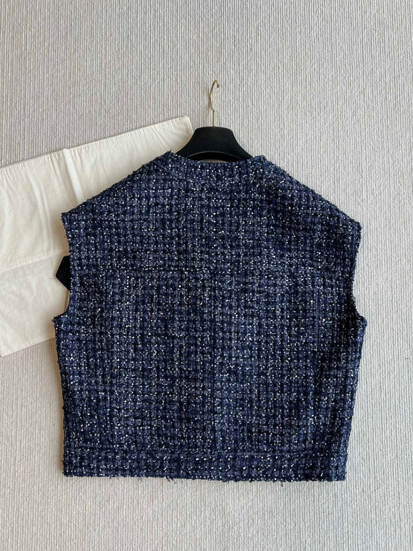 CC 25 Sleeveless Vest Yb Navy Blue Polyamide Cotton 237719