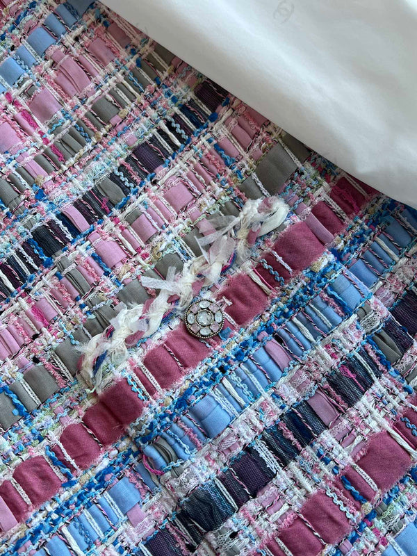 CC 25SS Abito scollo a V con nastri con nappe intrecciate a mano Colorato 277225