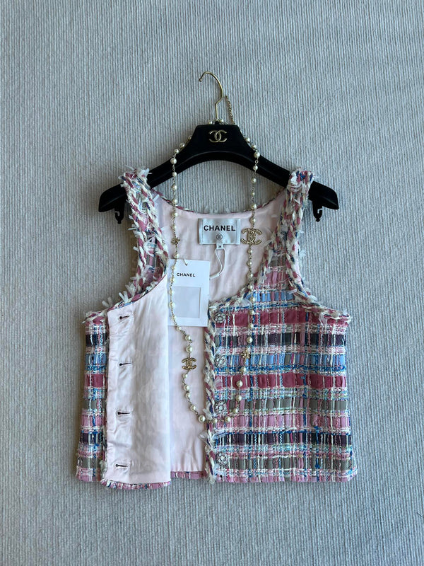 CC 25SS Gilet di lana con nastri con nappe intrecciati a mano Colorato 277206