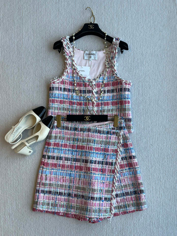 CC 25SS Gilet di lana con nastri con nappe intrecciati a mano Colorato 277206