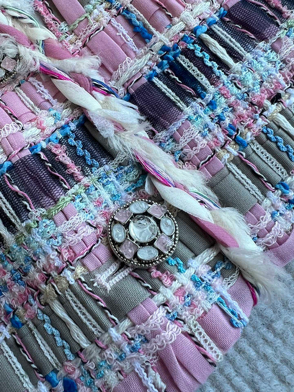 CC 25SS Gilet di lana con nastri con nappe intrecciati a mano Colorato 277206