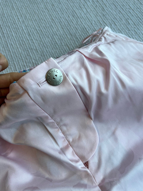 Gonna in lana CC 25SS con nastri intrecciati a mano colorati 277207