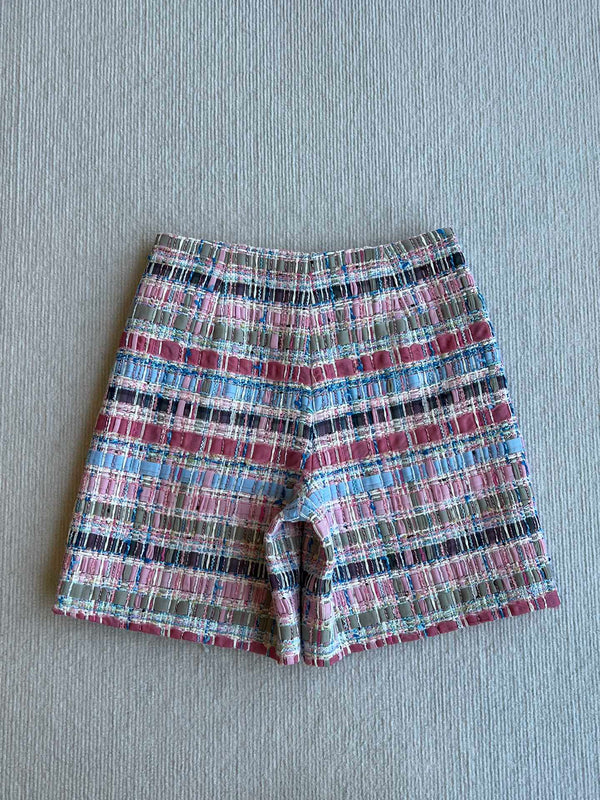 Gonna in lana CC 25SS con nastri intrecciati a mano colorati 277207