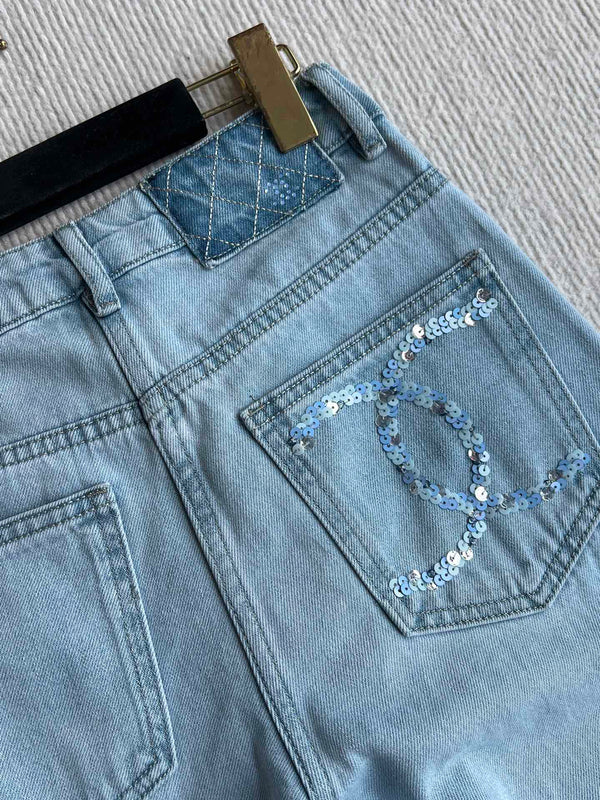 CC 25 Diamond Jeans Blue Denim Cotton