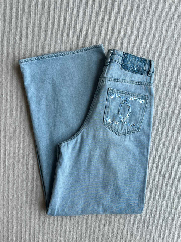 CC 25 Diamond Jeans Blue Denim Cotton
