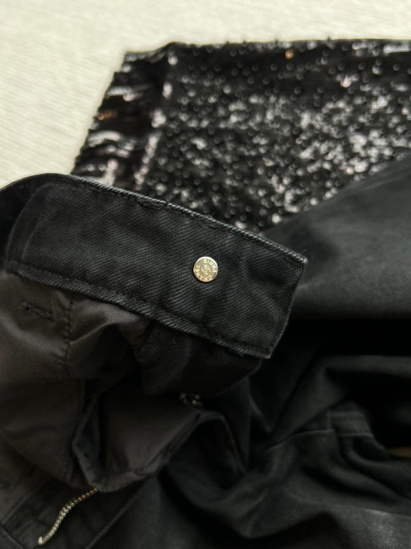 CC 25SS Wide-Leg Pants In Black Denim 277038