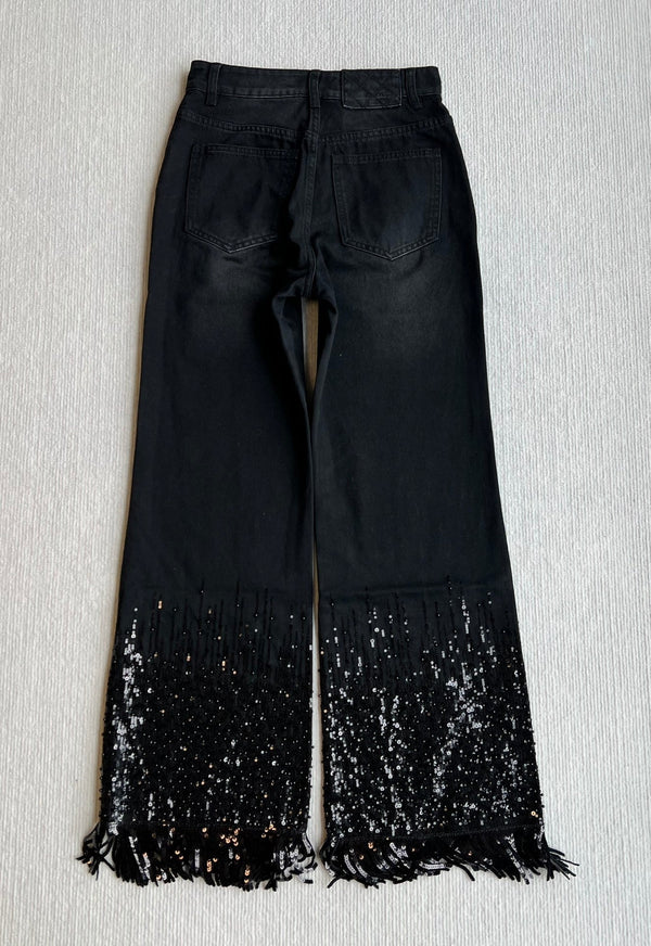 CC 25SS Wide-Leg Pants In Black Denim 277038