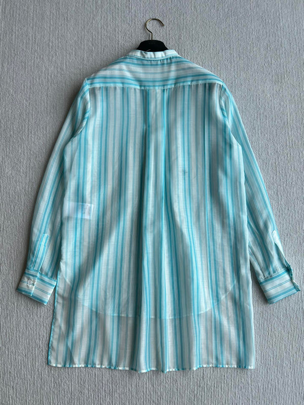 CD 25 Striped Shirt Blue Cotton