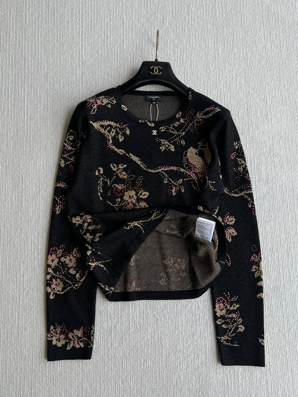 CC 25 Long-sleeved Shirt Black Metalised Fiber Cupro