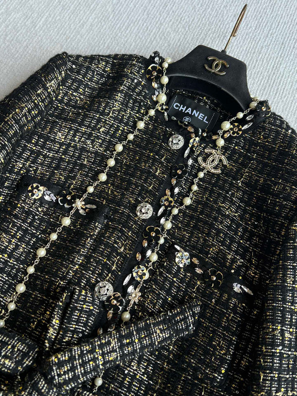 CC 25 Set Tweed Black Polyester Wool 289987