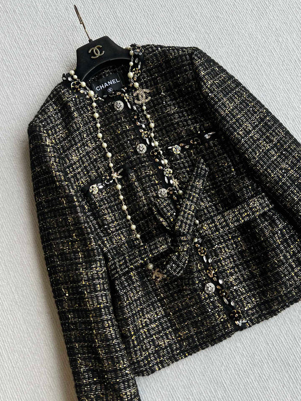 CC 25 Set Tweed Black Polyester Wool 289987