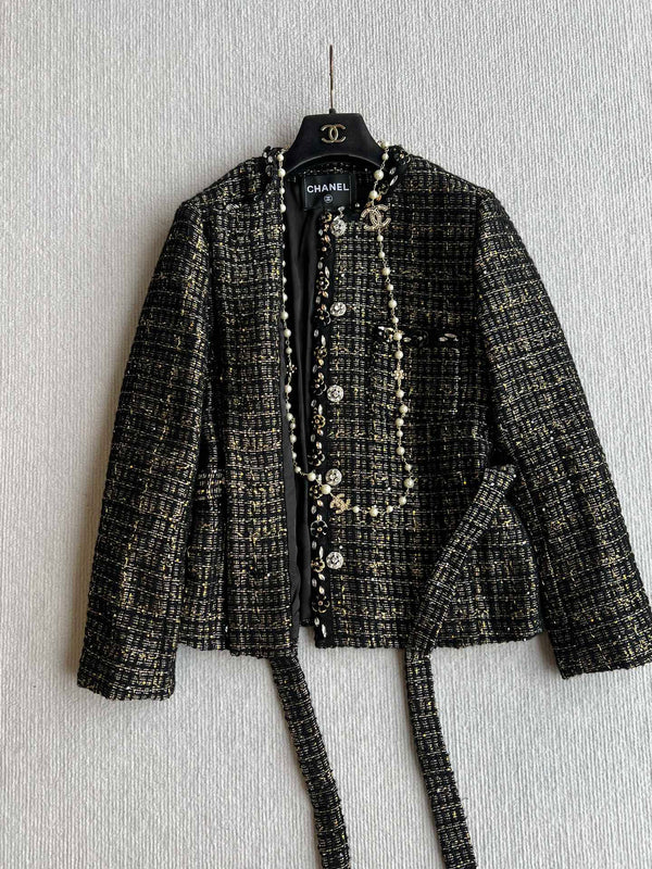 CC 25 Set Tweed Black Polyester Wool 289987