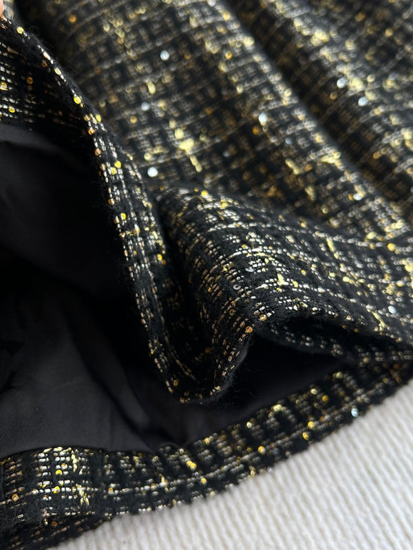 CC 25 Set Tweed Black Polyester Wool 289987