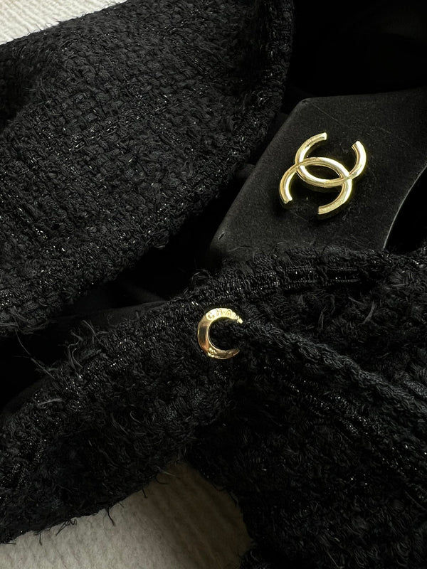 CC 25 Jacket Black Hooded Cotton 300144