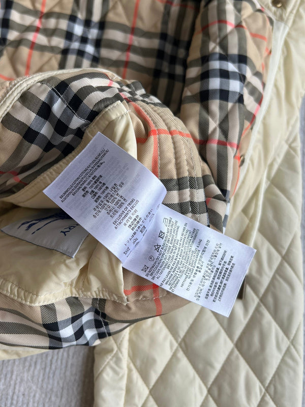 Bur 25 Quilted Jacket Ivory White Polyester 300086