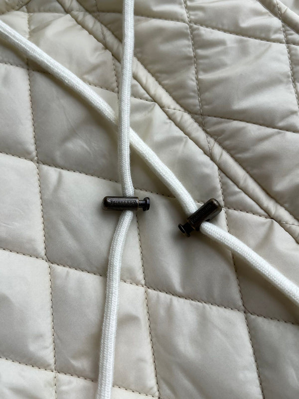 Bur 25 Quilted Jacket Ivory White Polyester 300086