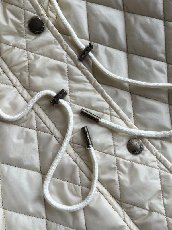 Bur 25 Quilted Jacket Ivory White Polyester 300086