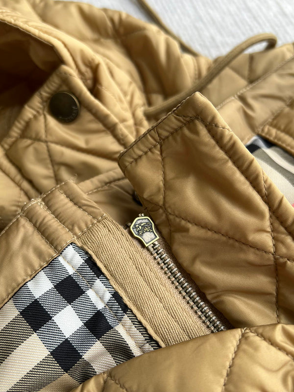 Bur 25 Quilted Jacket Dark Beige Polyester 300087