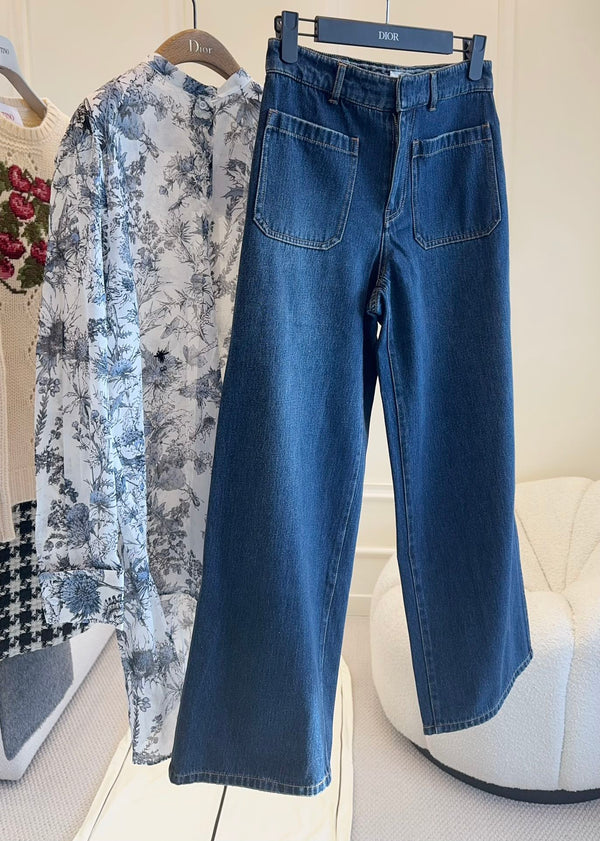 CD 25 Straight-leg Jeans Blue Cotton
