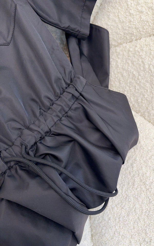 Prada 25 Short-sleeved Dress Black Re-Nylon