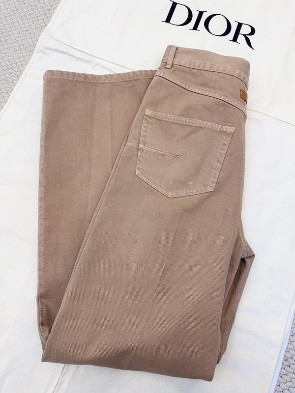 Jeans dritti CD 25 in cotone rosa fumo