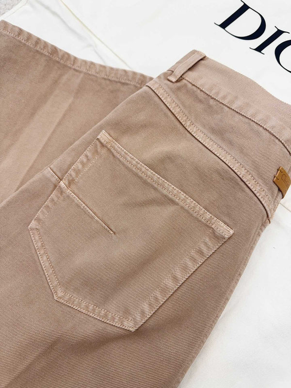 Jeans dritti CD 25 in cotone rosa fumo