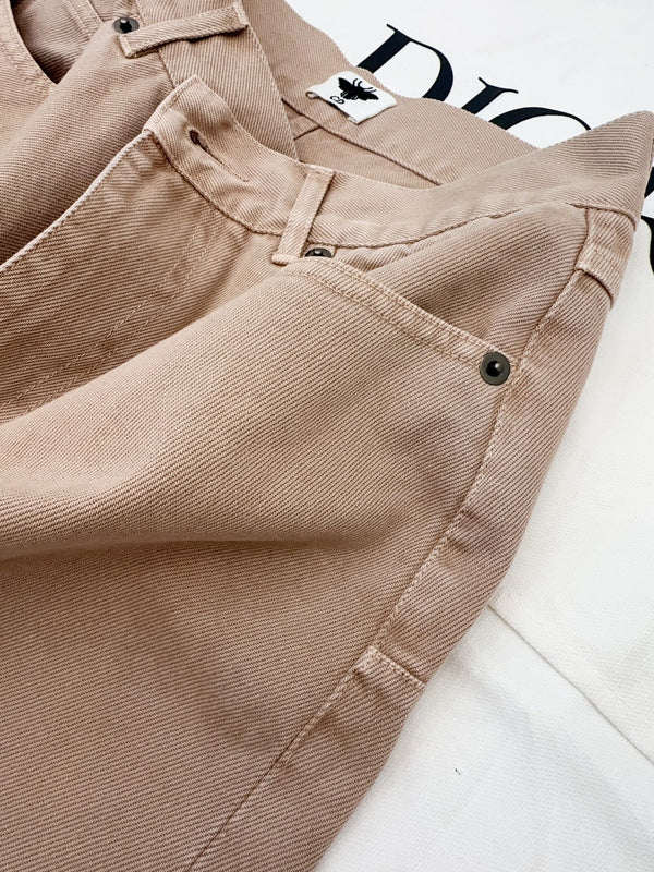 Jeans dritti CD 25 in cotone rosa fumo