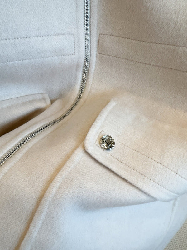 HM 25 Long Coat Cashmere Embroidered Leather 264291