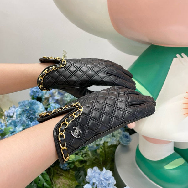 GUANTI IN PELLE DI AGNELLO NERA 464979