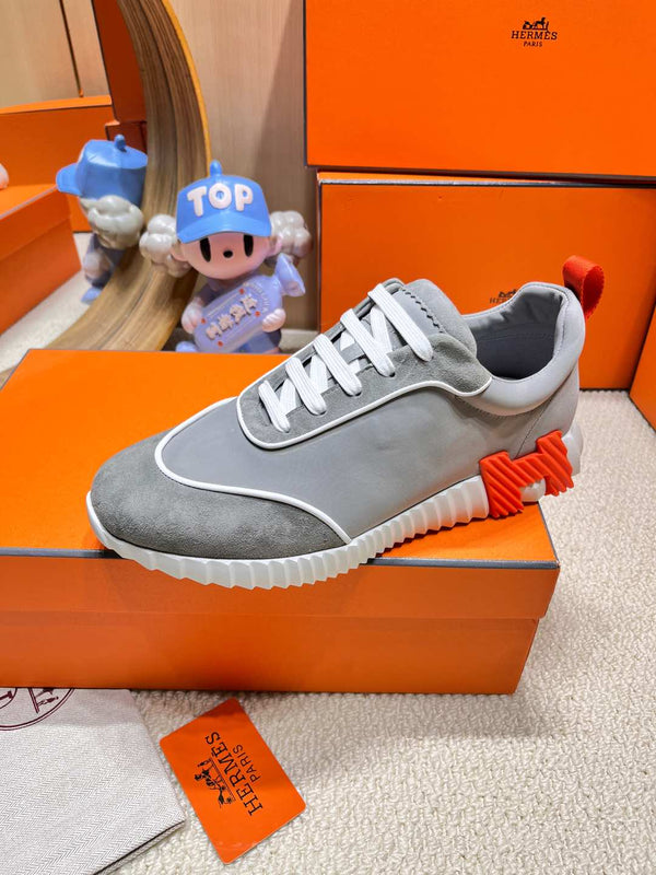 HM Bouncing Sneaker Ice Gray Fabric with Suede 206310