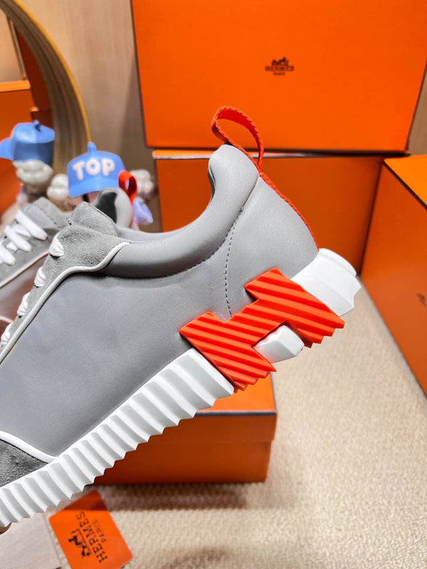 HM Bouncing Sneaker Ice Gray Fabric with Suede 206310