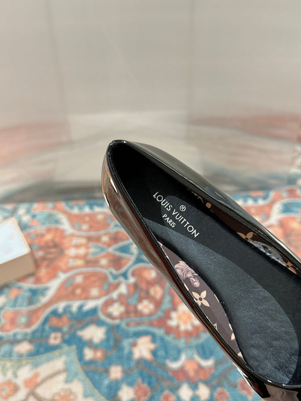 LV Popi Flat Ballerina Black Cowhide