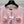 CC 25 Knitted Three-Dimensional Flower Tie Cardigan in Pink 277588
