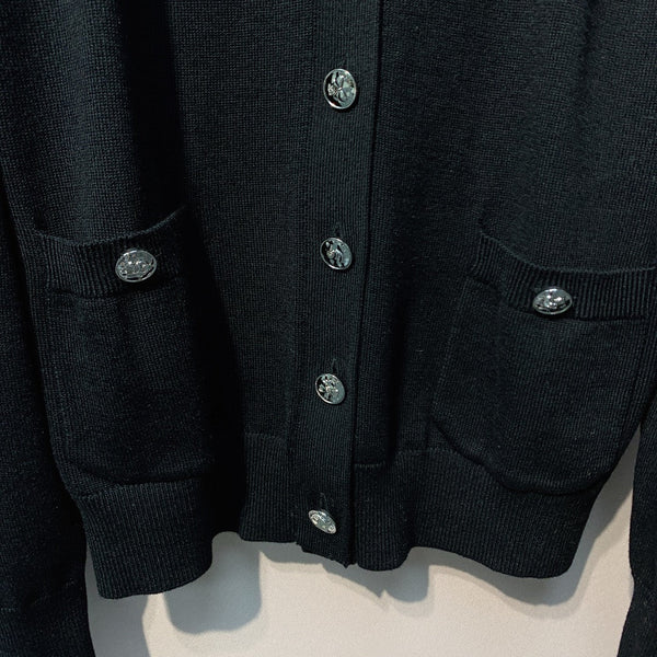 CC 25 Cardigan White And Black Cotton 287524