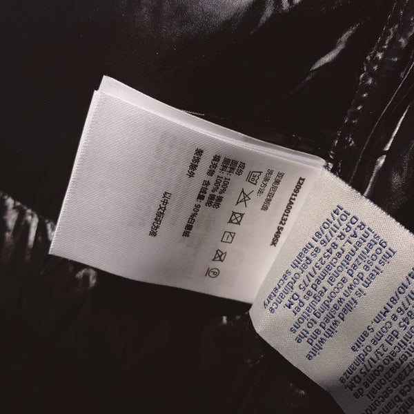 Moncler 25 Long Down Jacket Glossy Black Polyester 289151