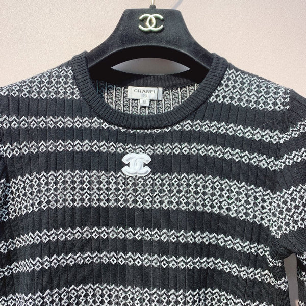 CC 25 Striped Sweater Polyester Fabric 296116