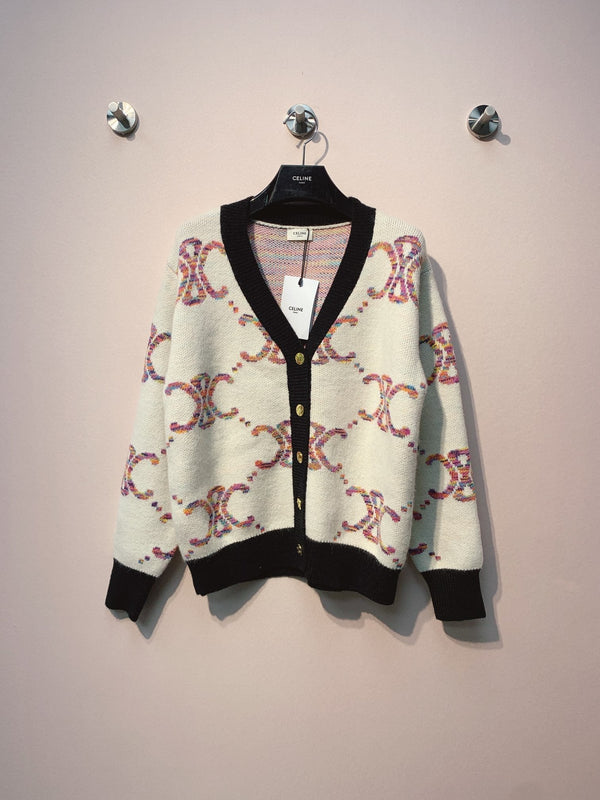 Celine 25 Cardigan Multicolor Wool 301603